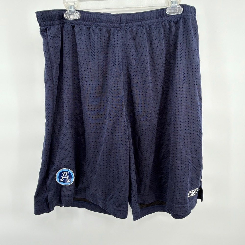 Vintage Reebok CFL Toronto Argonauts Mesh Football Shorts 2XL Blue #30 Y2K